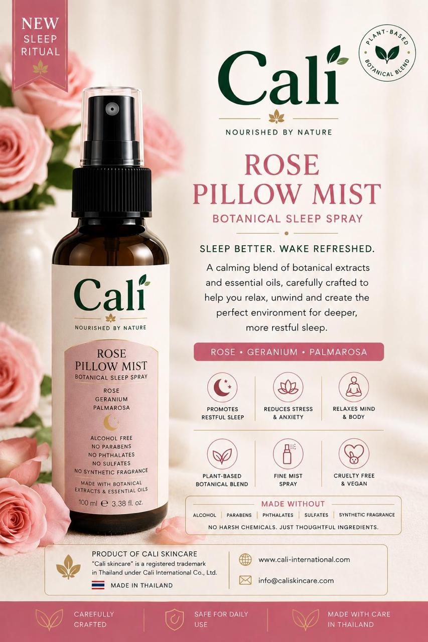 Cali Rose Pillow Mist Botanical Sleep Spray