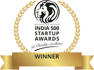 India 500 Startup Awards 2022 Winner badge — awarded to Citifrag India Private Limited for Quality Excellence